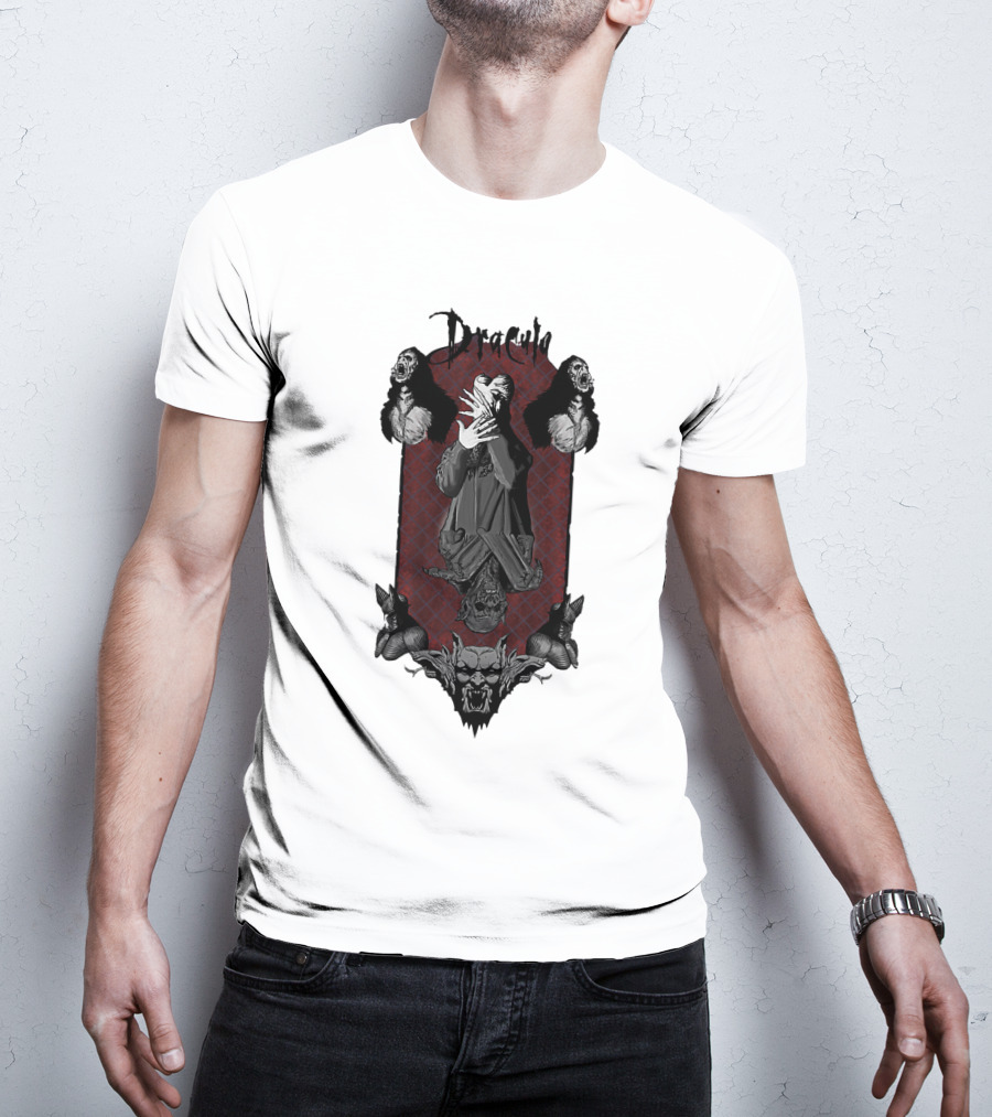Dracula Vampire Gothic Horror Iconic Imagery T-Shirt