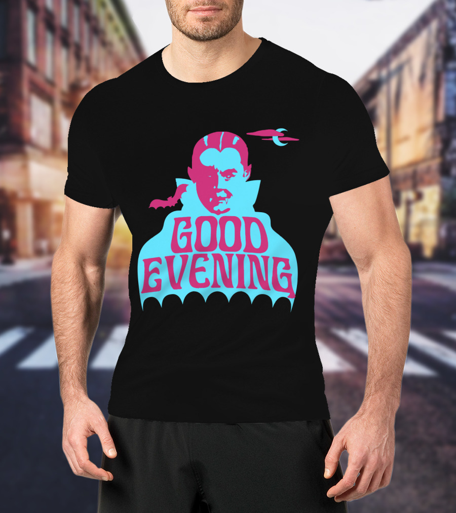Good Evening Dracula Vampire MoonBat Iconic T-Shirt
