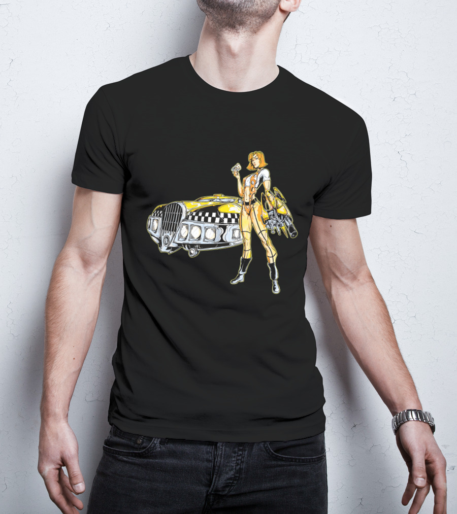 The Fifth Element Leeloo Dallas Vintage Taxi Cab T-Shirt