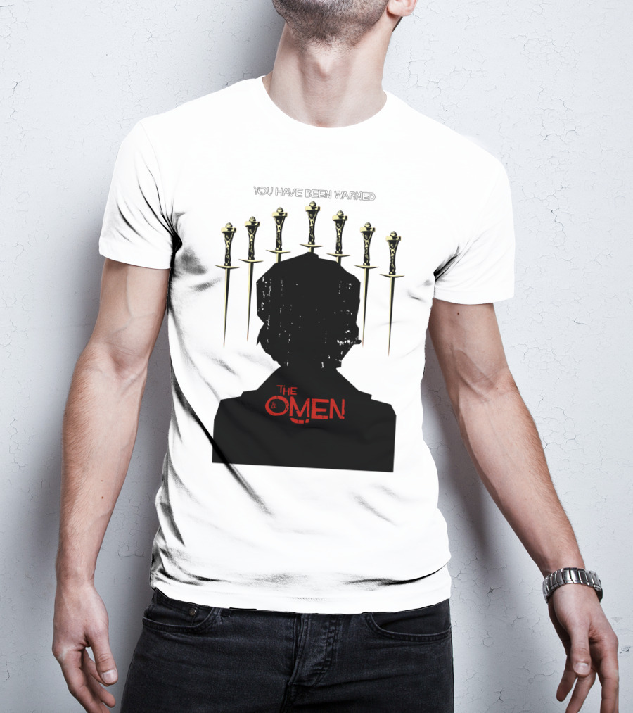 You Have Been Warned The Omen 1976 Silhouette And Daggers T-Shirt