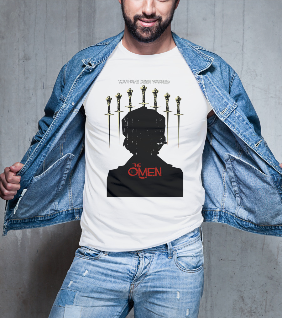 You Have Been Warned The Omen 1976 Silhouette And Daggers T-Shirt