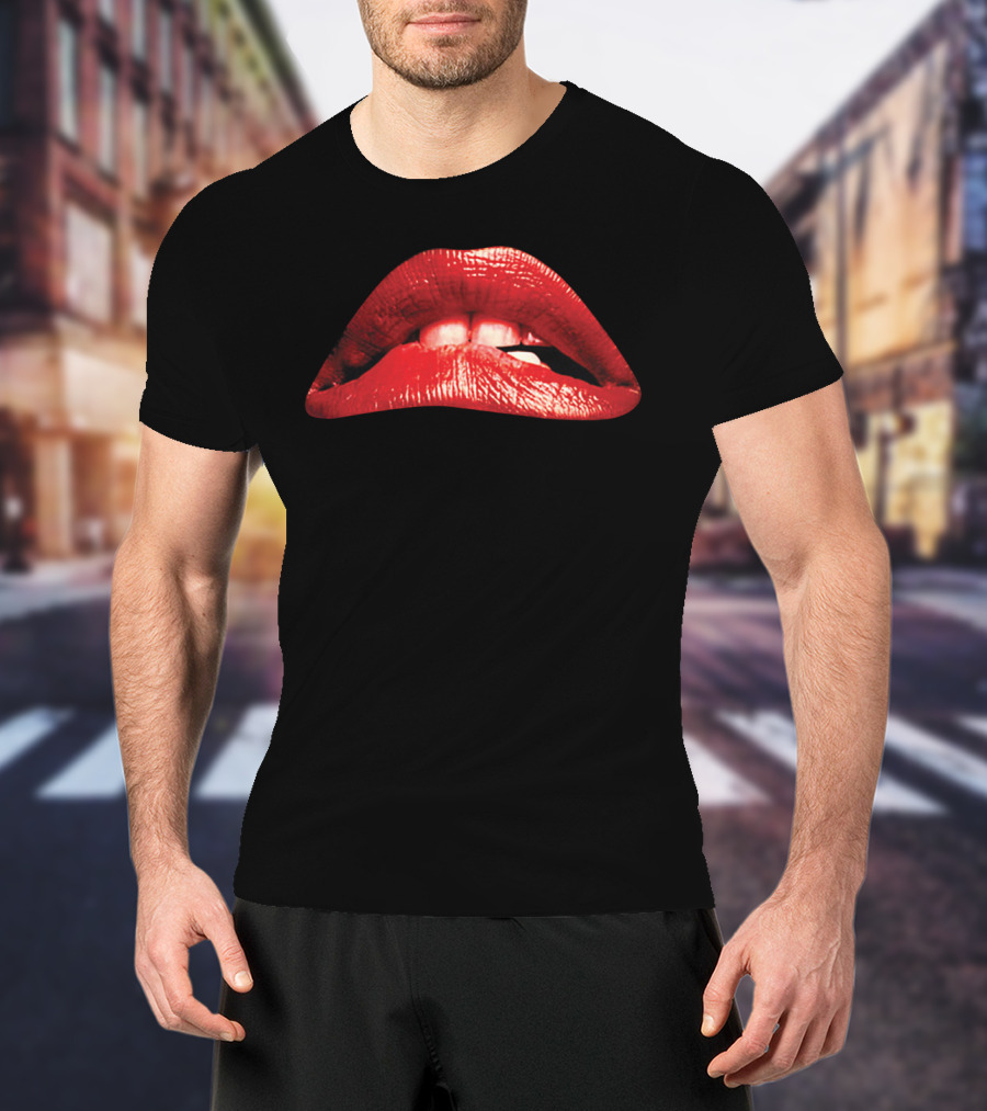 The Rocky Horror Picture Show 1975 Red Lips Iconic Movie T-Shirt