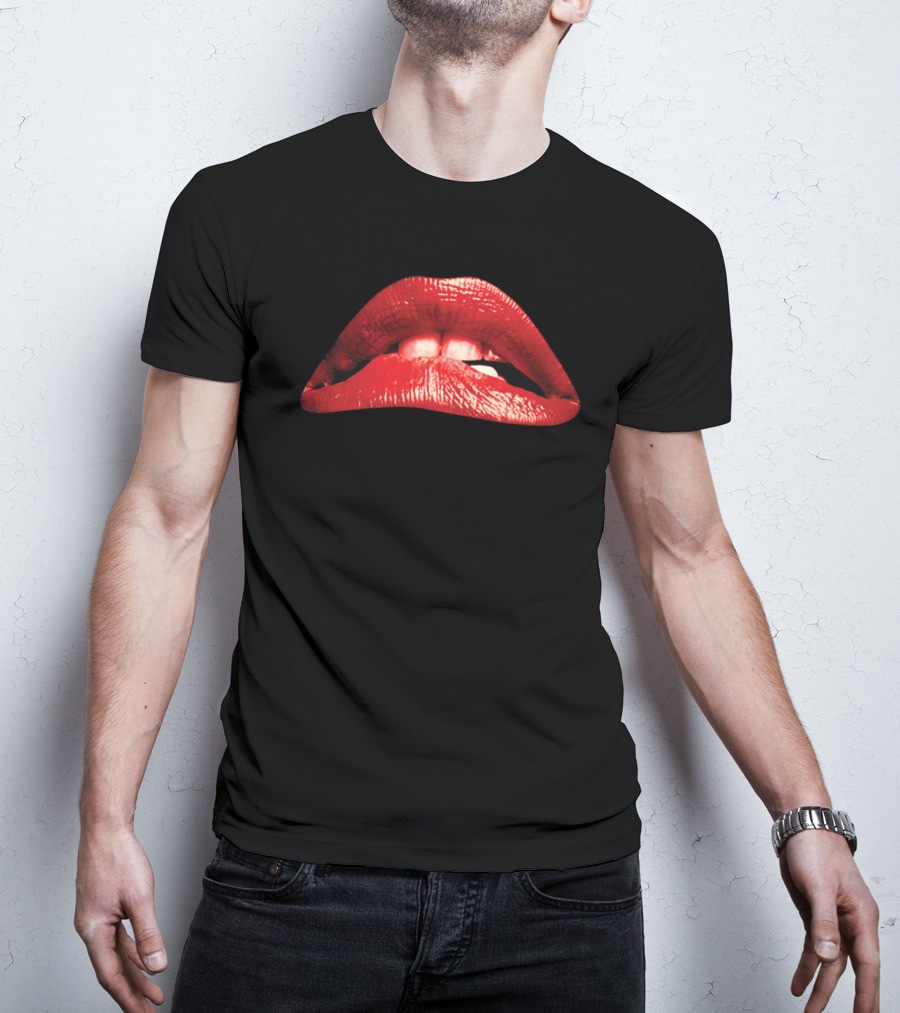 The Rocky Horror Picture Show 1975 Red Lips Iconic Movie T-Shirt