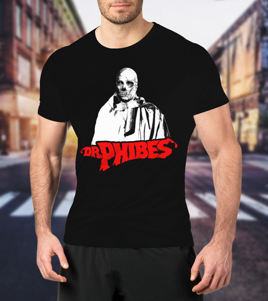 Dr. Phibes Skull Cloak T-Shirt