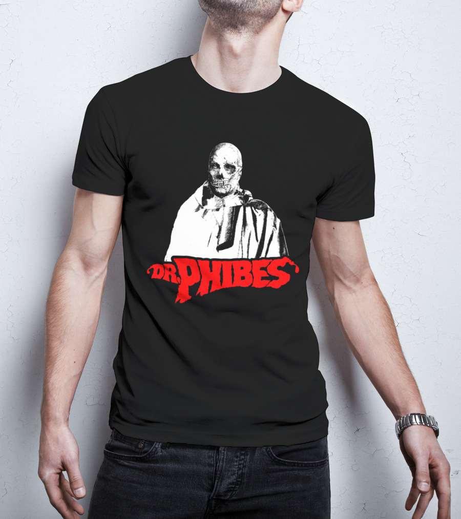 Dr. Phibes Skull Cloak T-Shirt