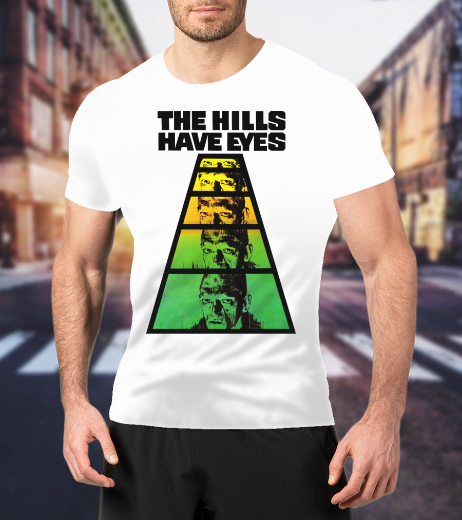 The Hills Have Eyes Retro 1977 Pyramid Faces T-Shirt