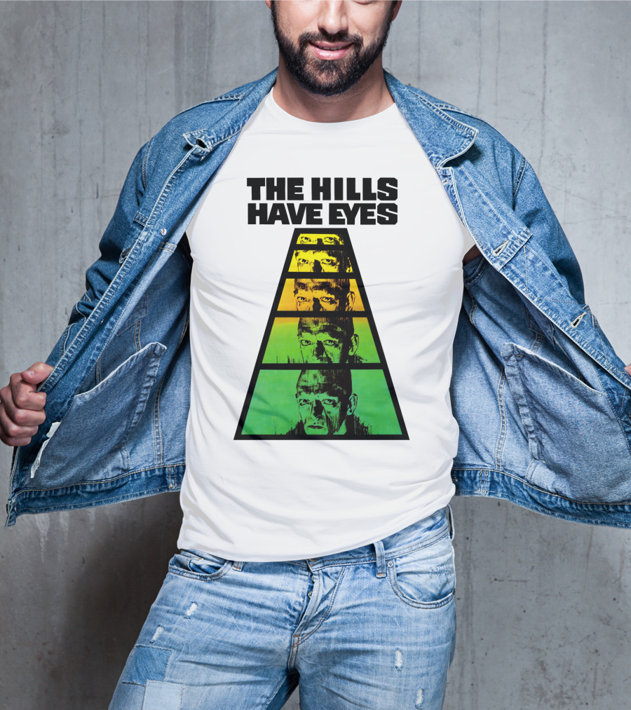 The Hills Have Eyes Retro 1977 Pyramid Faces T-Shirt
