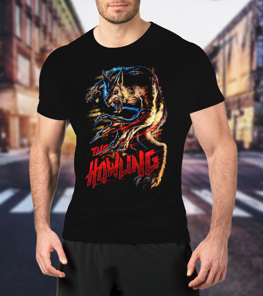 The Howling Werewolf Creature Retro Horror T-Shirt