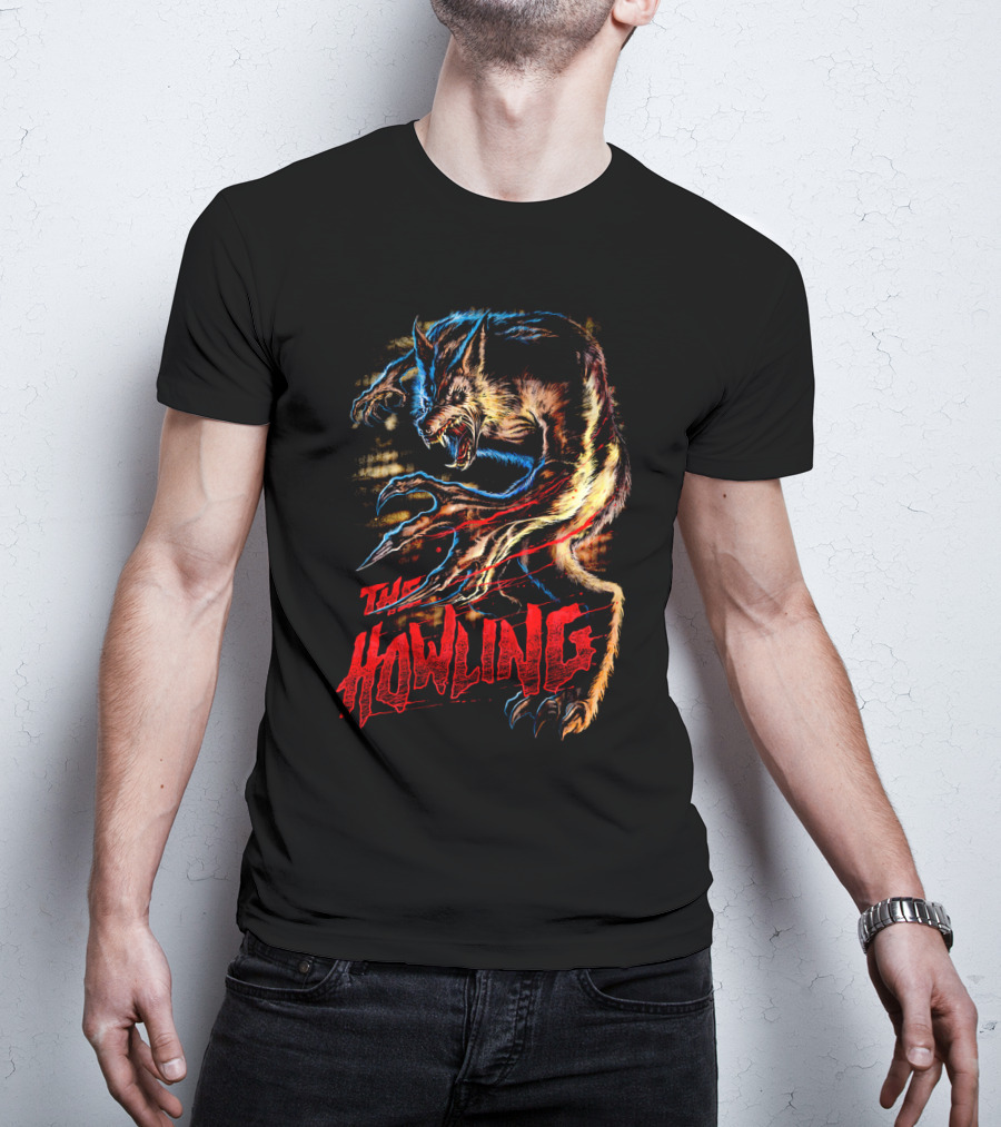 The Howling Werewolf Creature Retro Horror T-Shirt
