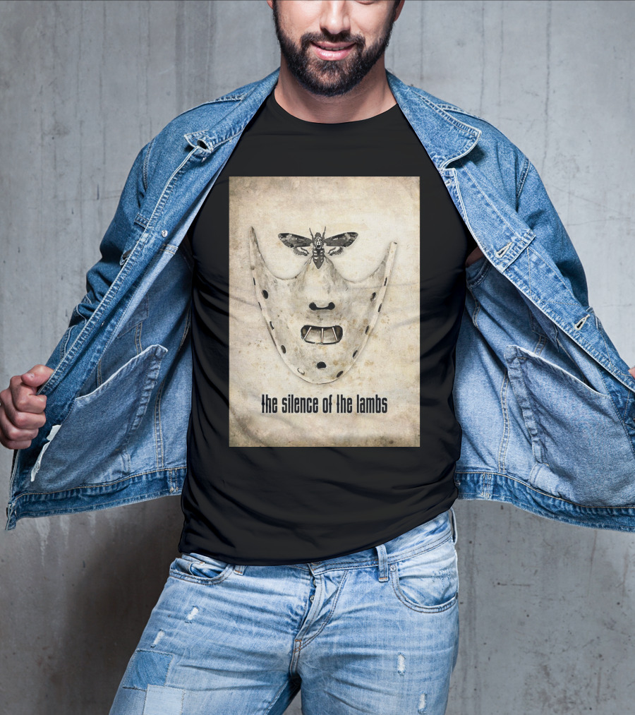 The Silence Of The Lambs Hannibal Lecter Mask With Death's-Head Hawkmoth T-Shirt