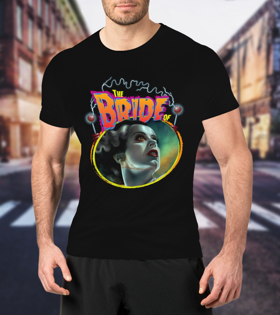 The Bride Of Frankenstein Retro Horror Movie T-Shirt