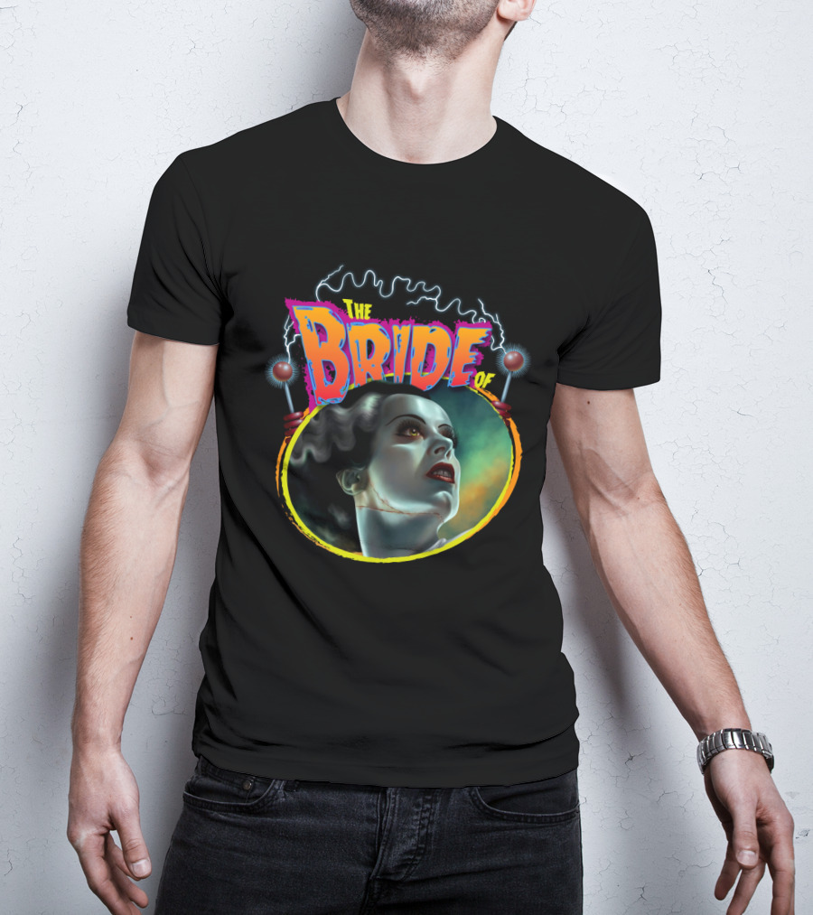 The Bride Of Frankenstein Retro Horror Movie T-Shirt