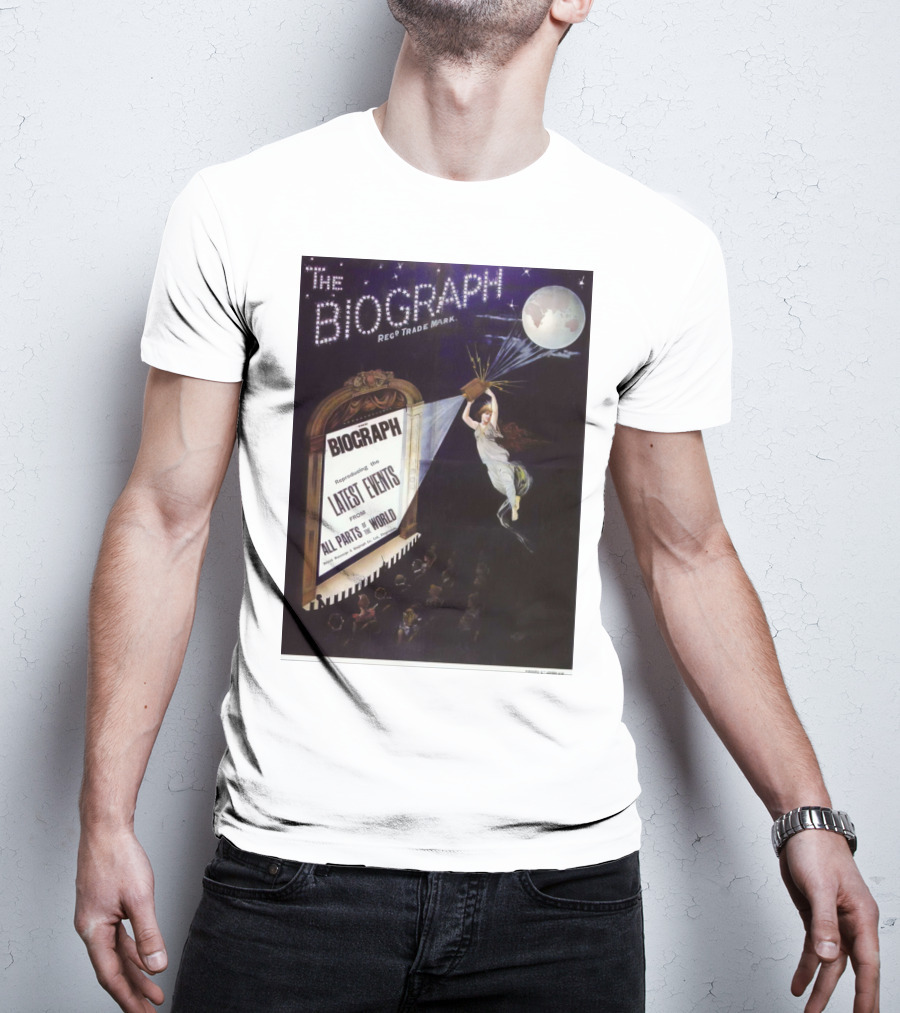 The Biograph 1910 Reg Trade Mark Biograph Presenting Latest Events From All Parts Of The World T-Shirt