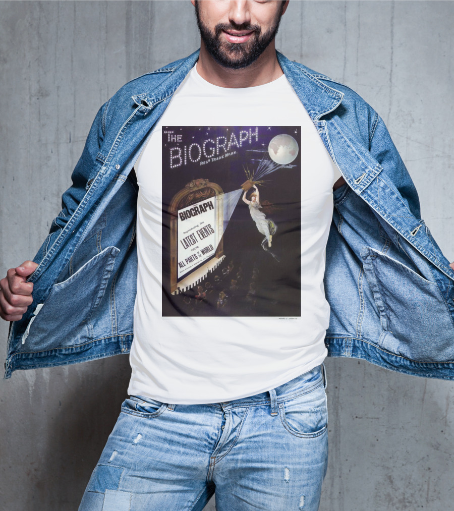 The Biograph 1910 Reg Trade Mark Biograph Presenting Latest Events From All Parts Of The World T-Shirt
