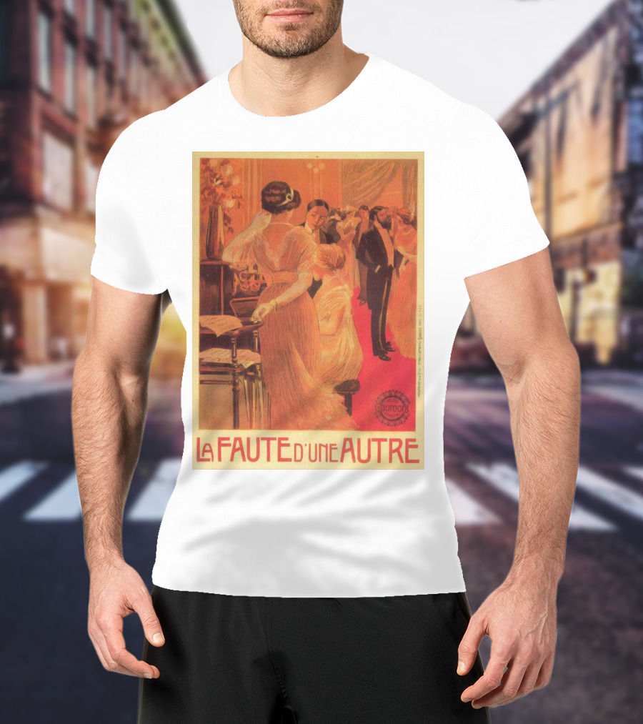 La Faute D'un Autre 1910 Elegant Ballroom Scene Bourgeois Society Vintage T-Shirt