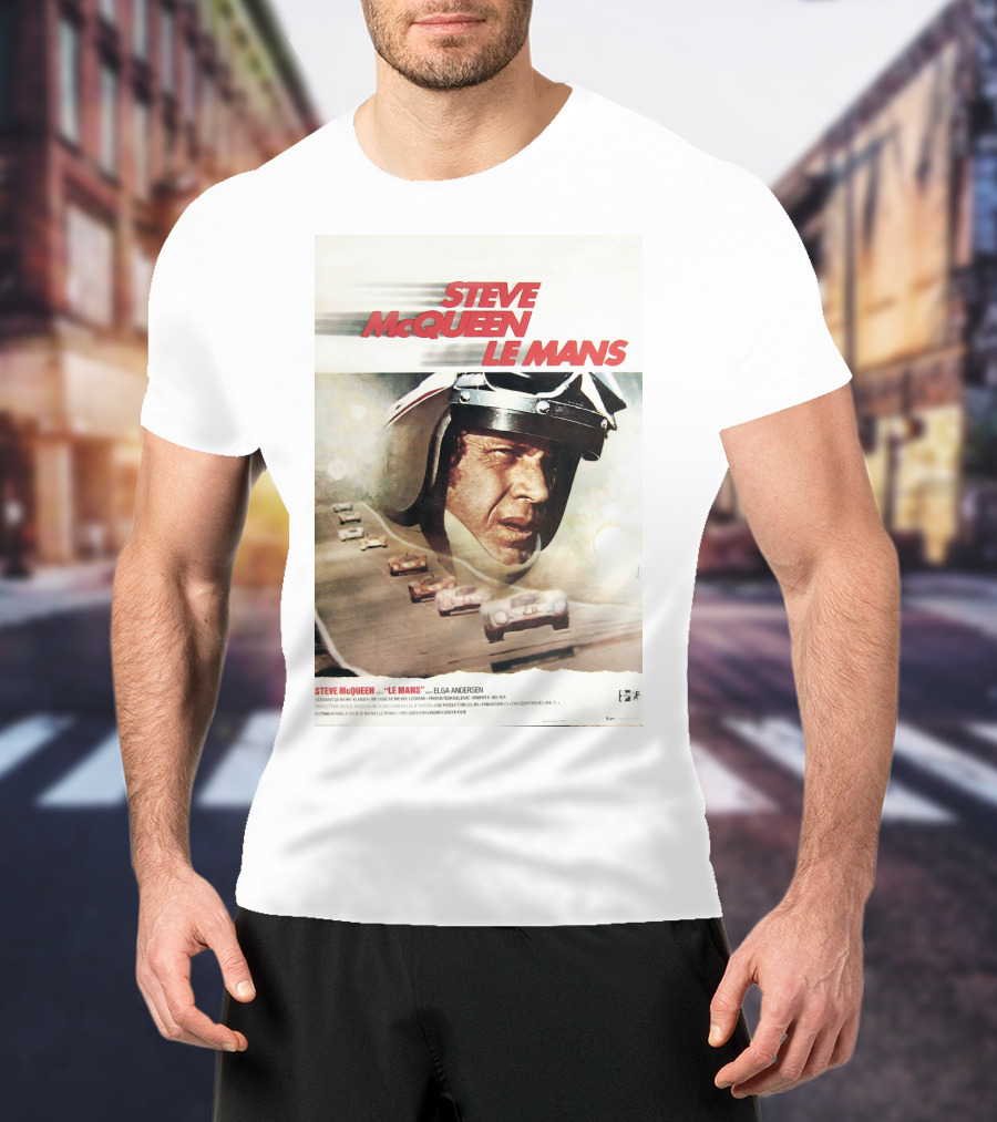 Steve McQueen Le Mans 1971 Racing Film T-Shirt