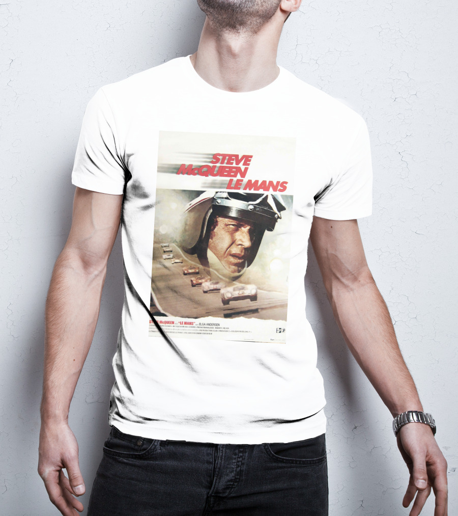 Steve McQueen Le Mans 1971 Racing Film T-Shirt