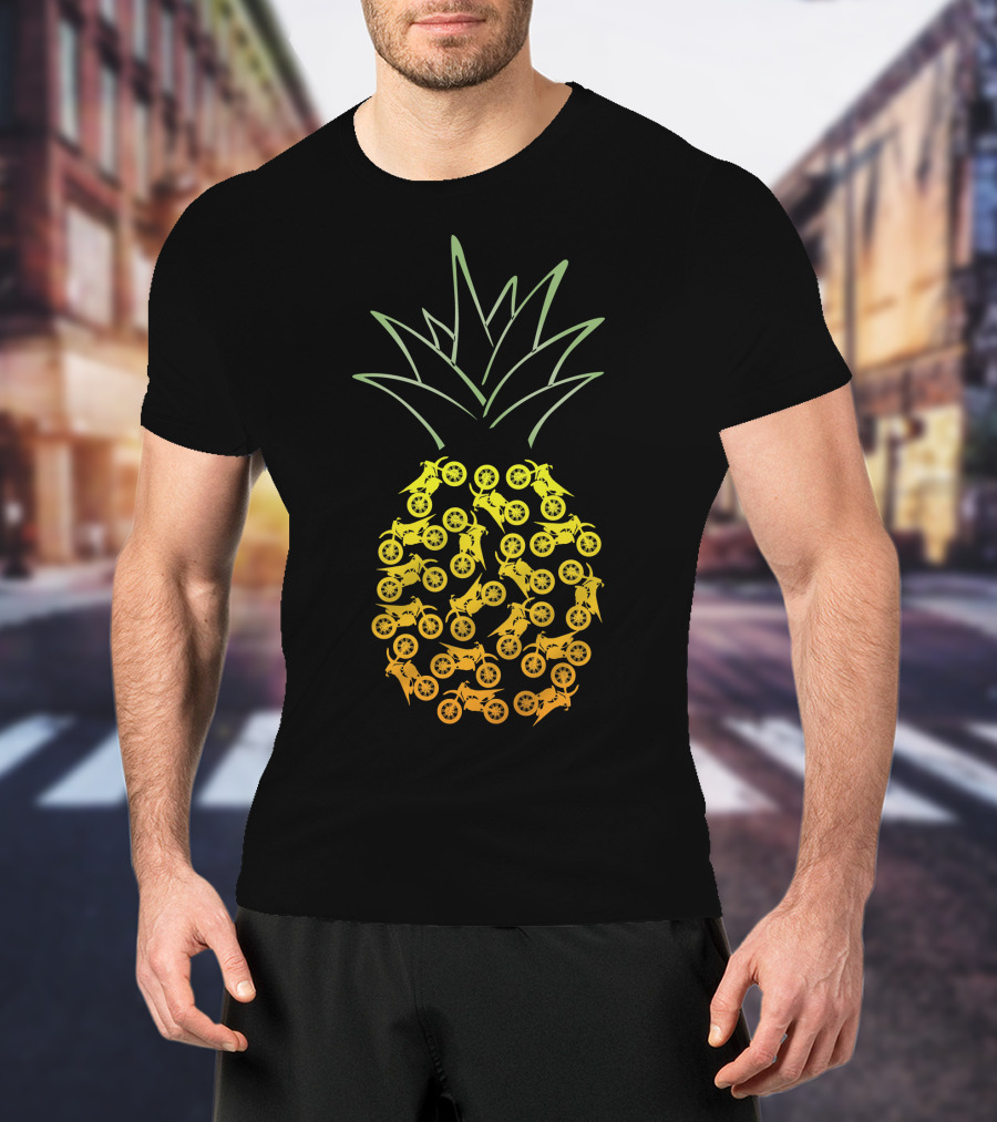 Motocross Pineapple Motorbike T-Shirt
