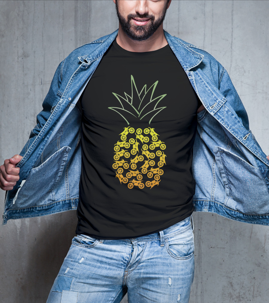 Motocross Pineapple Motorbike T-Shirt