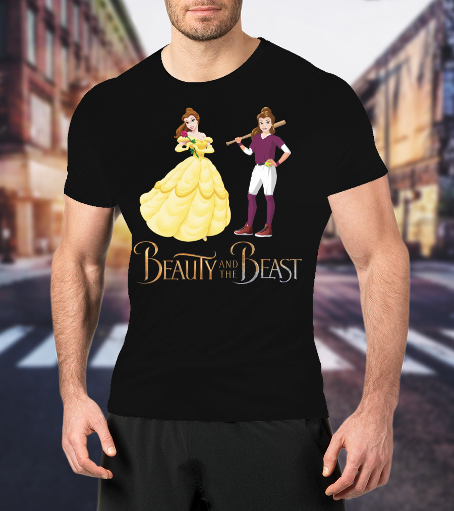 Beauty And The Beast Softball T-Shirt