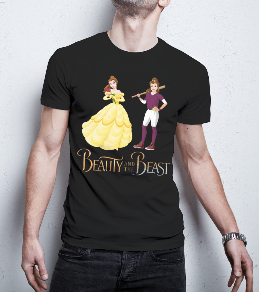 Beauty And The Beast Softball T-Shirt