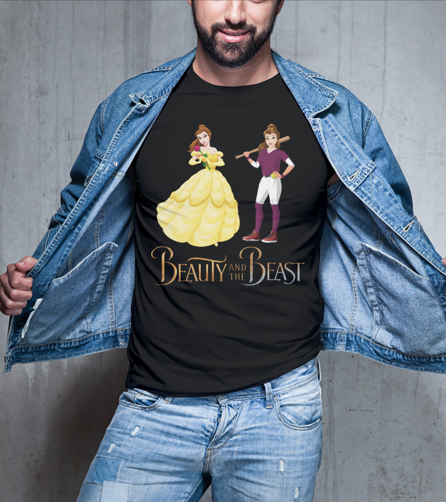 Beauty And The Beast Softball T-Shirt