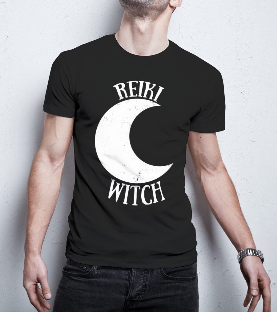 Reiki Witch Moon Crescent T-Shirt