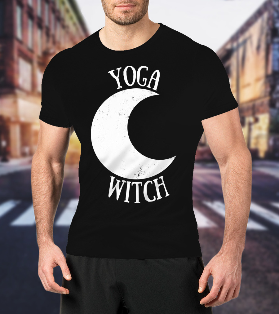 Yoga Witch Crescent Moon T-Shirt