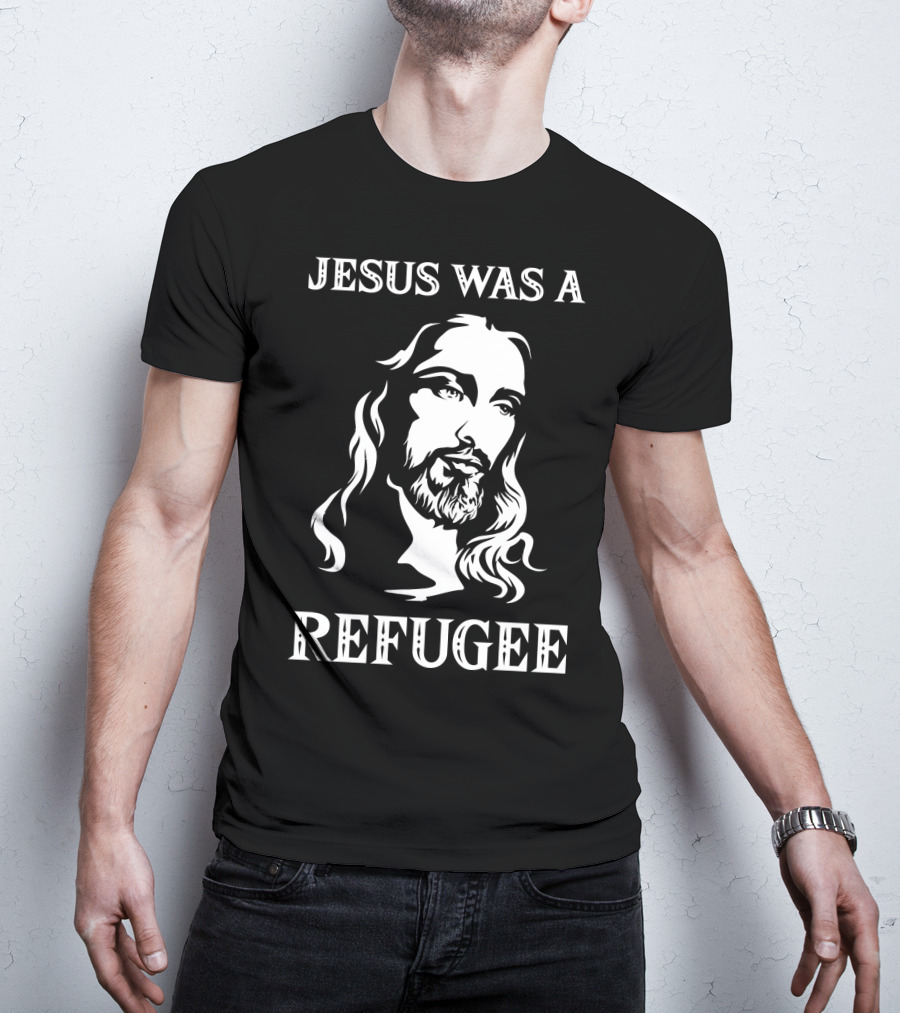 Jesus Was A Refugee Face Of Christ T-Shirt