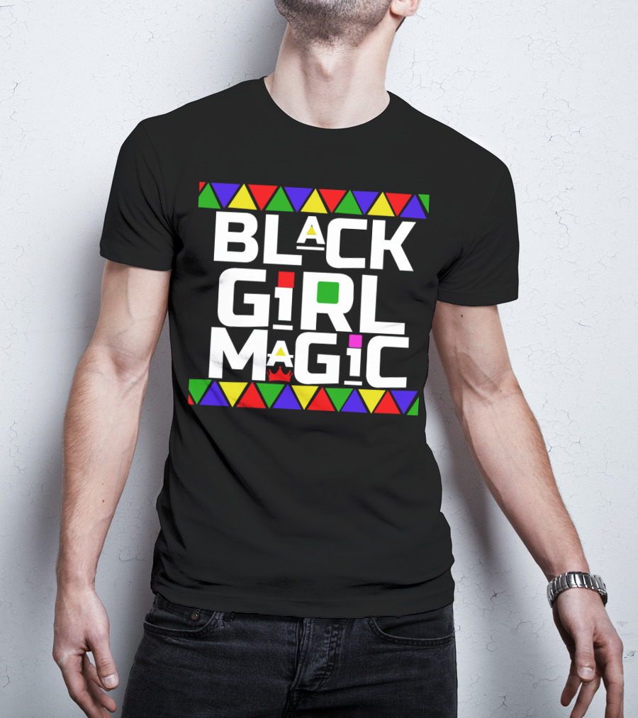 Black Girl Magic African Tribal Crown T-Shirt
