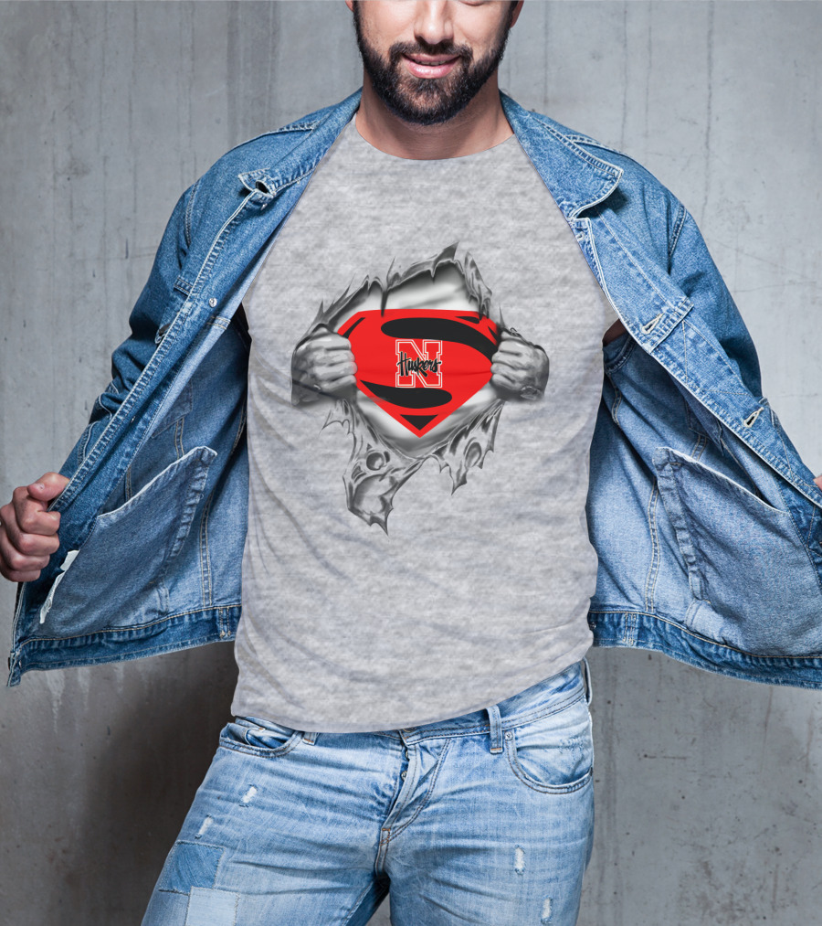 Huskers Superman N Logo Burst T-Shirt