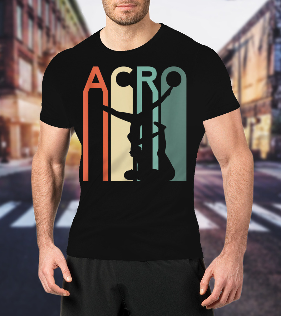 Acro Yoga Vintage Yoga Couple Hot Retro T-Shirt