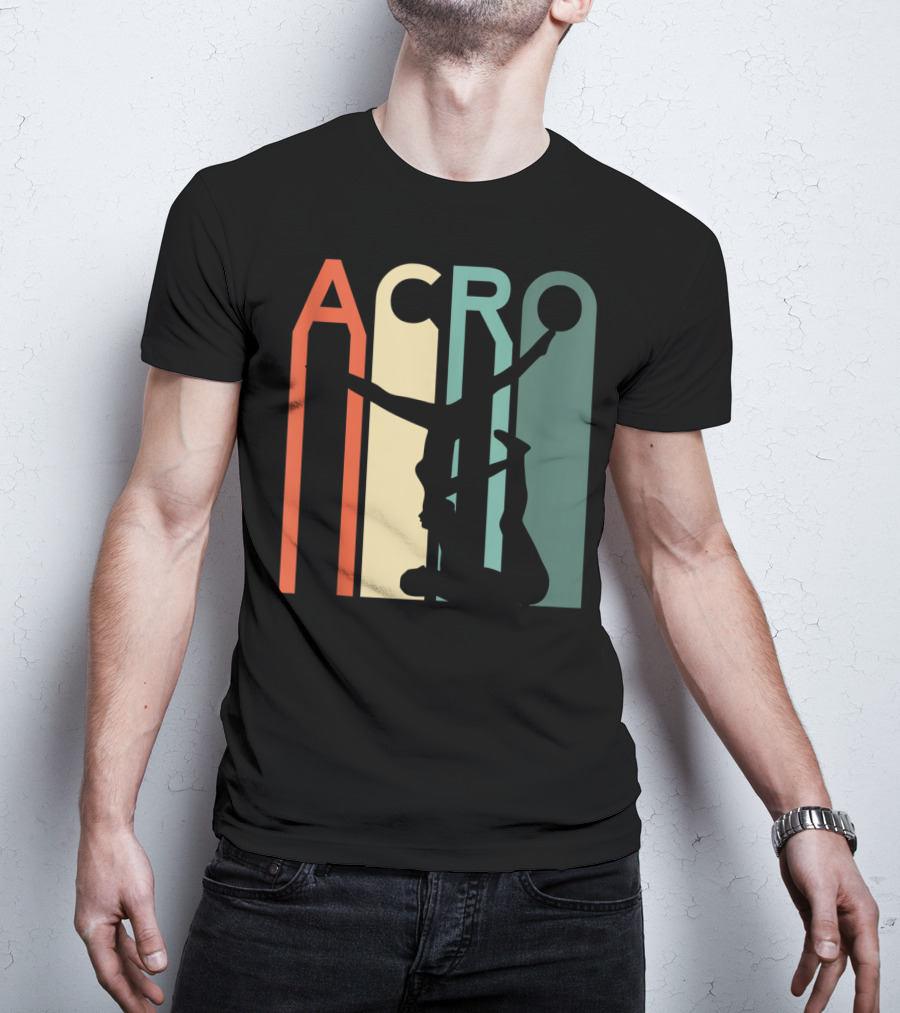 Acro Yoga Vintage Yoga Couple Hot Retro T-Shirt