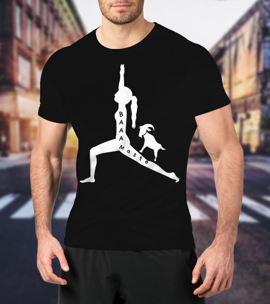 Baaamaste Funny Goat Yoga Lovers T-Shirt