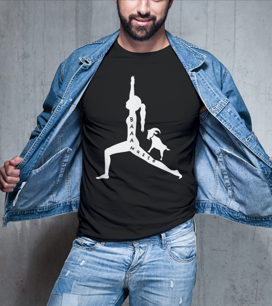 Baaamaste Funny Goat Yoga Lovers T-Shirt