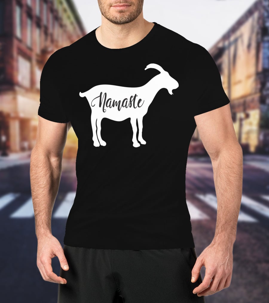 Goat Namaste Yoga Symbol T-Shirt