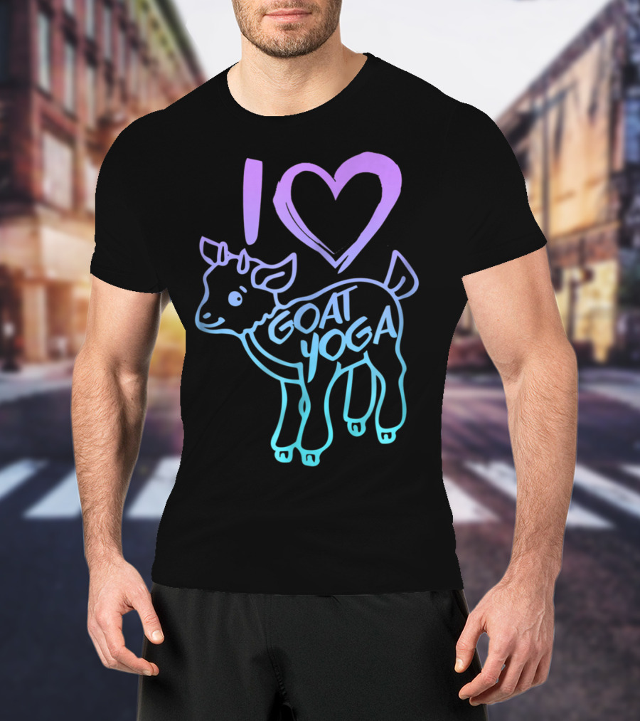 I Heart Goat Yoga Love Goat Yoga T-Shirt