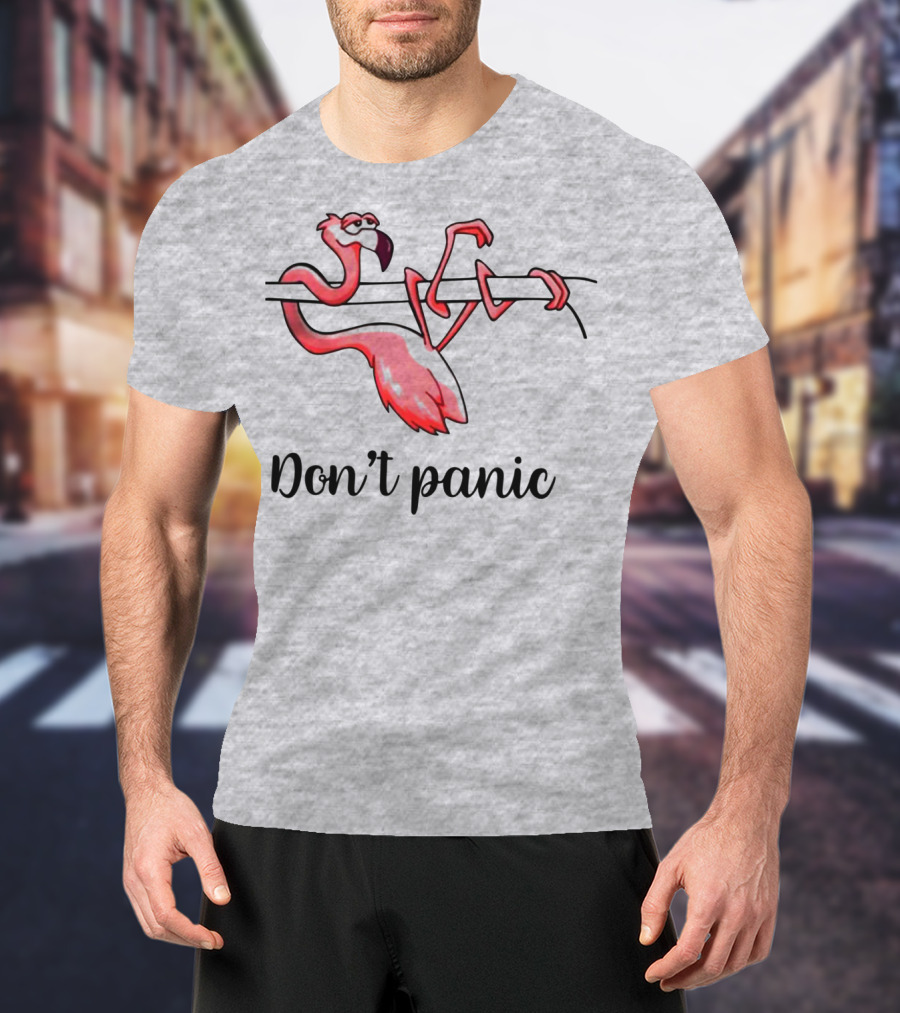 Flamingo Don't Panic T-Shirt