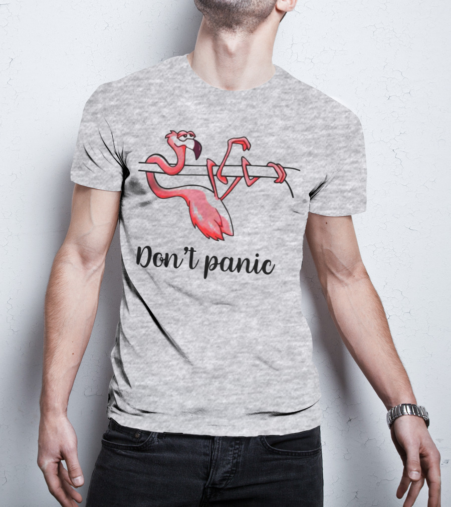 Flamingo Don't Panic T-Shirt