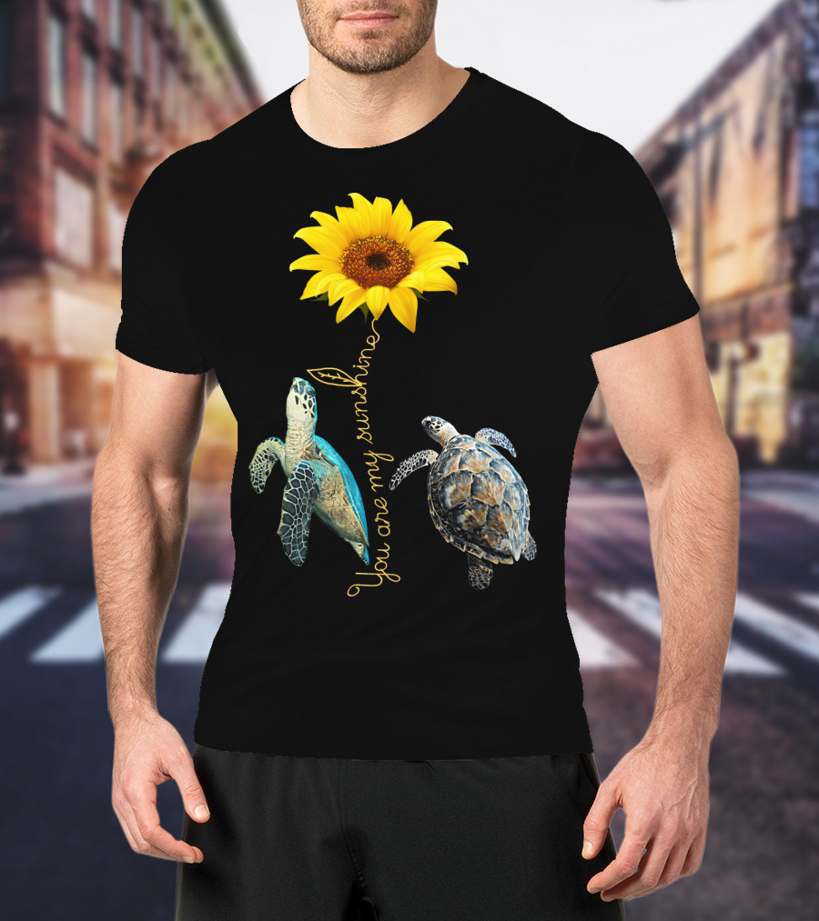 You Are My Sunshine Turtle Sunflower T-Shirt