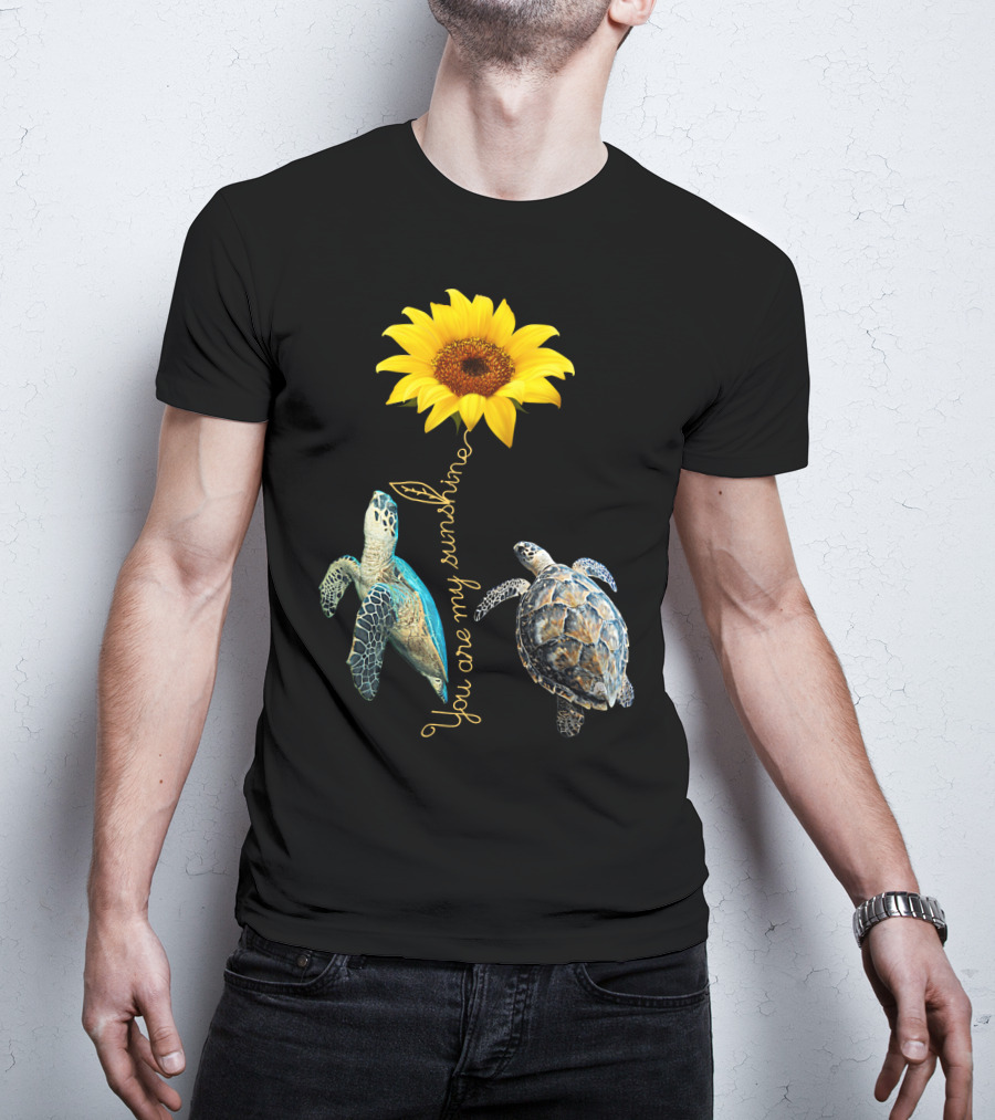 You Are My Sunshine Turtle Sunflower T-Shirt