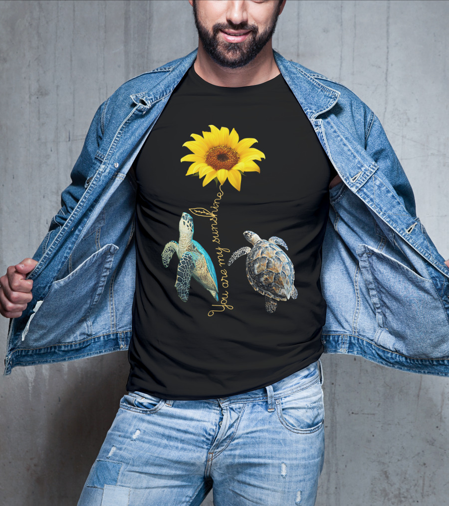 You Are My Sunshine Turtle Sunflower T-Shirt