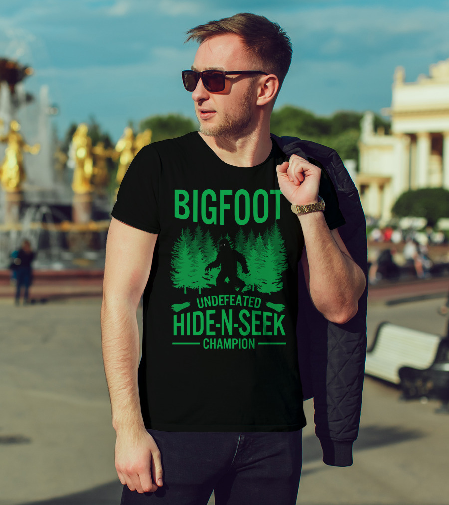 Bigfoot Undefeated Hide-N-Seek Champion T-Shirt