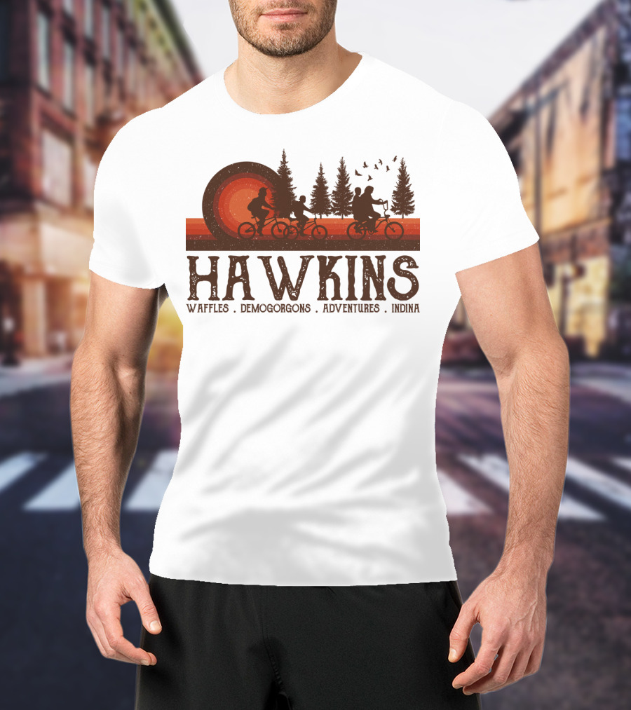 Hawkins Waffles Demogorgons Adventures Indina T-Shirt