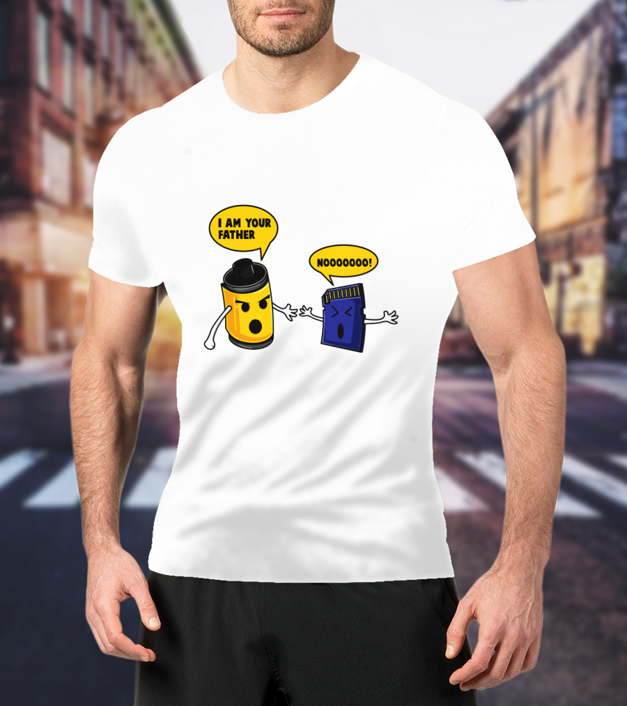 I Am Your Father Nooooooo Photography Film SD Card T-Shirt