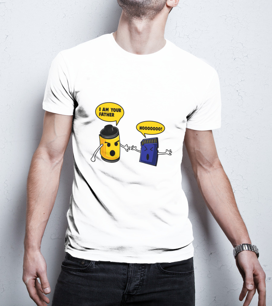 I Am Your Father Nooooooo Photography Film SD Card T-Shirt