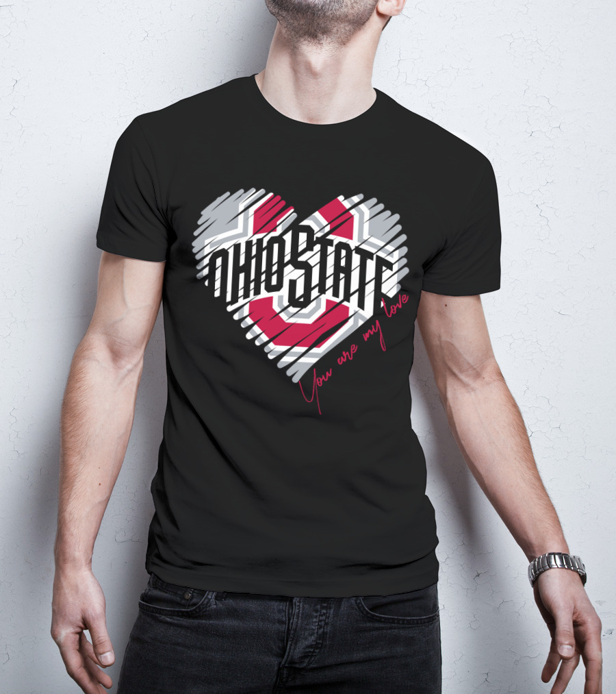 Ohio State Buckeyes You Are My Love Heart T-Shirt