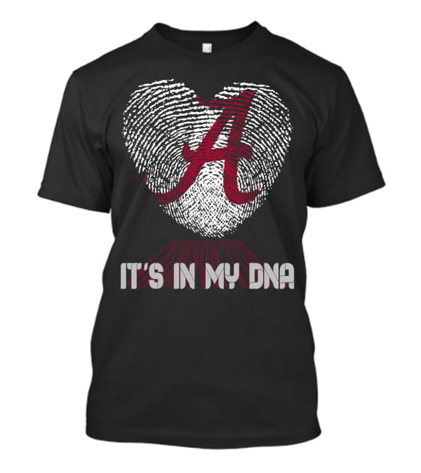 Alabama Crimson Tide A Heart It's In My Dna T-Shirt