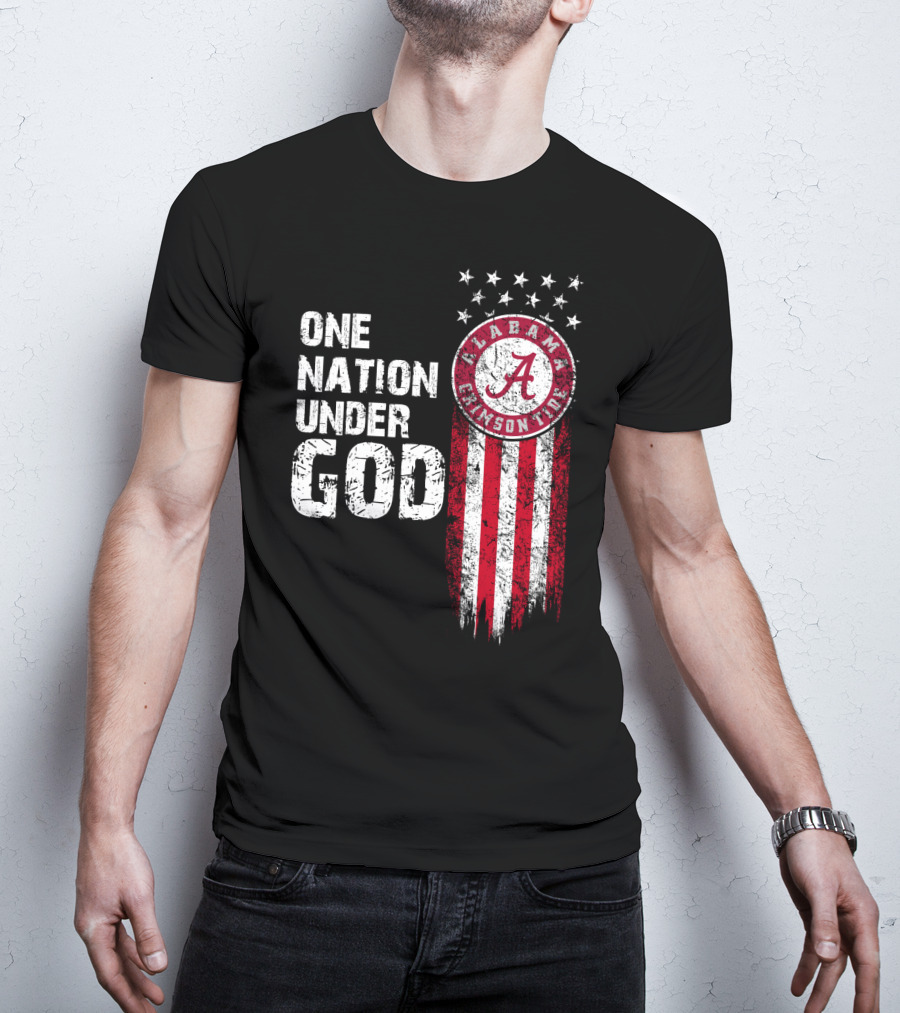 Alabama Crimson Tide One Nation Under God T-Shirt