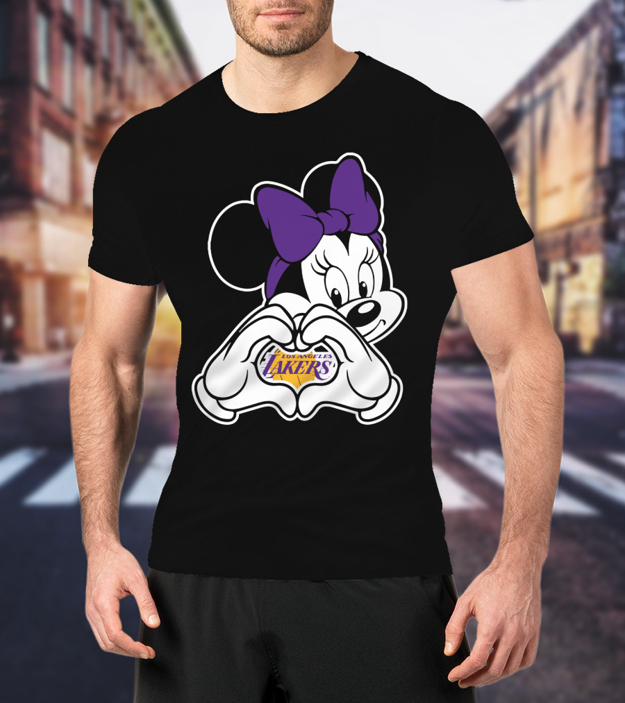 Minnie Mouse Los Angeles Lakers Fan T-Shirt